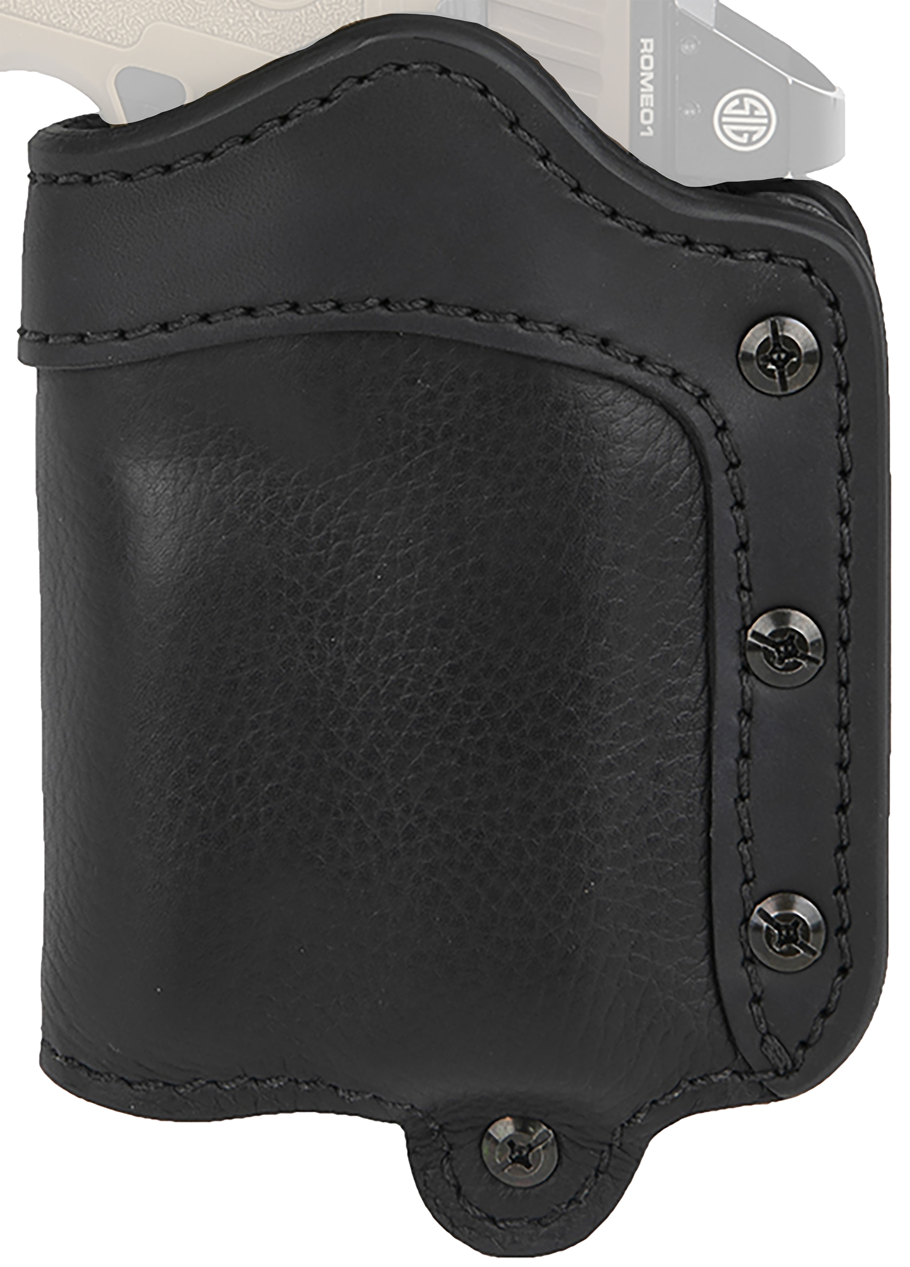 1791 Gunleather UCLB24NSBR Ultra Custom Light Bearing OWB Size 2.4 Night Sky Black Leather Belt Loop Fits Sig P320/Springfield XD-M Right Hand