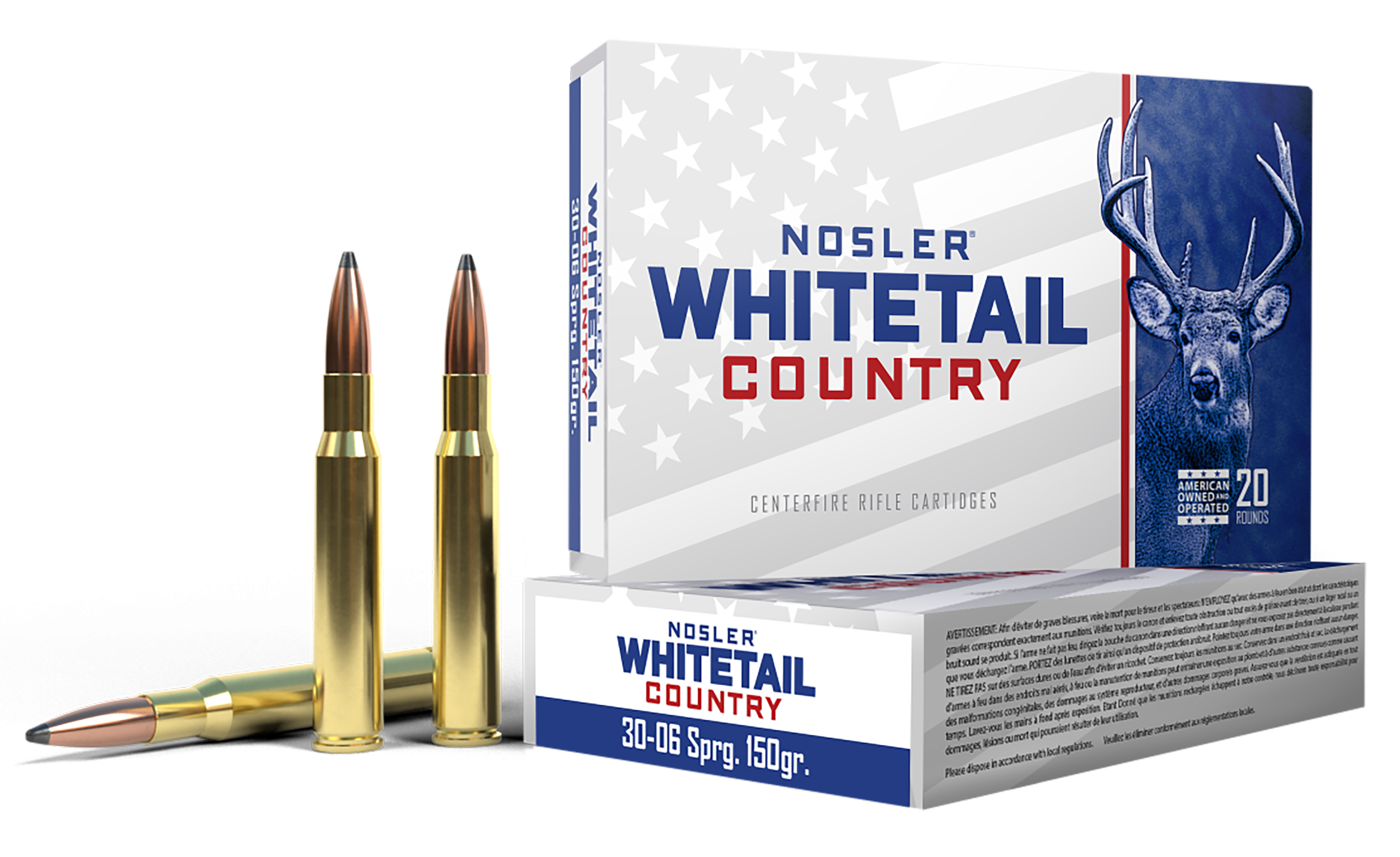 Nosler 40132 Whitetail Country 30-06Springfield 150gr 20 Per Box/10 Case
