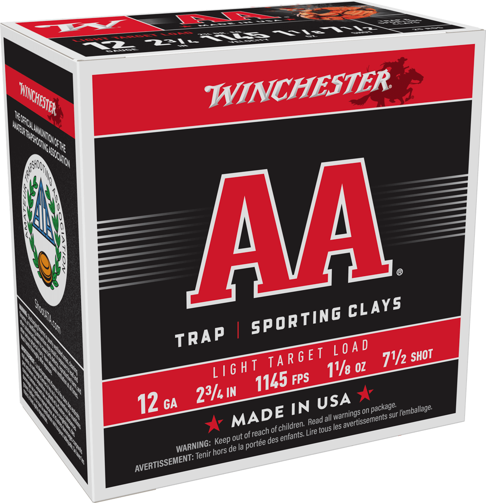 Winchester Ammo AA127 AA Light Target 12Gauge 2.75" 1 1/8oz 7.5Shot 25 Per Box/10 Case