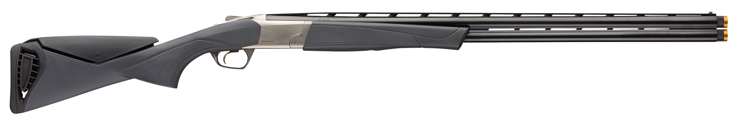 Browning 018710304 Cynergy CX 12 Gauge with 28" Satin Blue Barrel, 3" Chamber, 2rd Capacity, Silver Nitride Metal Finish & Charcoal Gray Adjustable Comb Stock Right Hand (Full Size)