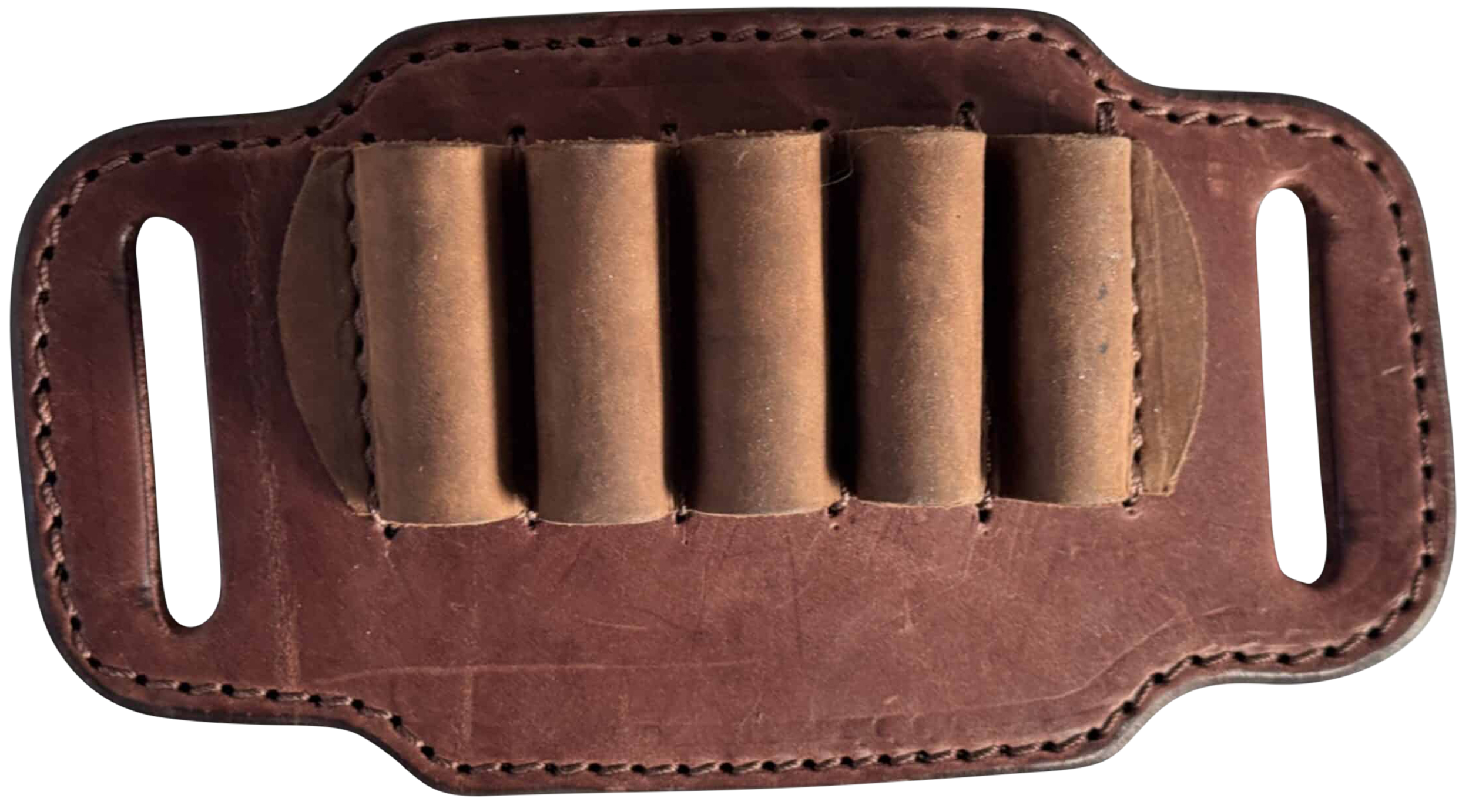 1791 Gunleather HNTABSMRBRWA Ammo Belt Slide Brown Leather