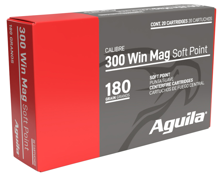 Aguila 82044AG 300Win Mag 180gr InterLock Boat Tail Soft Point 20 Per Box/10 Case