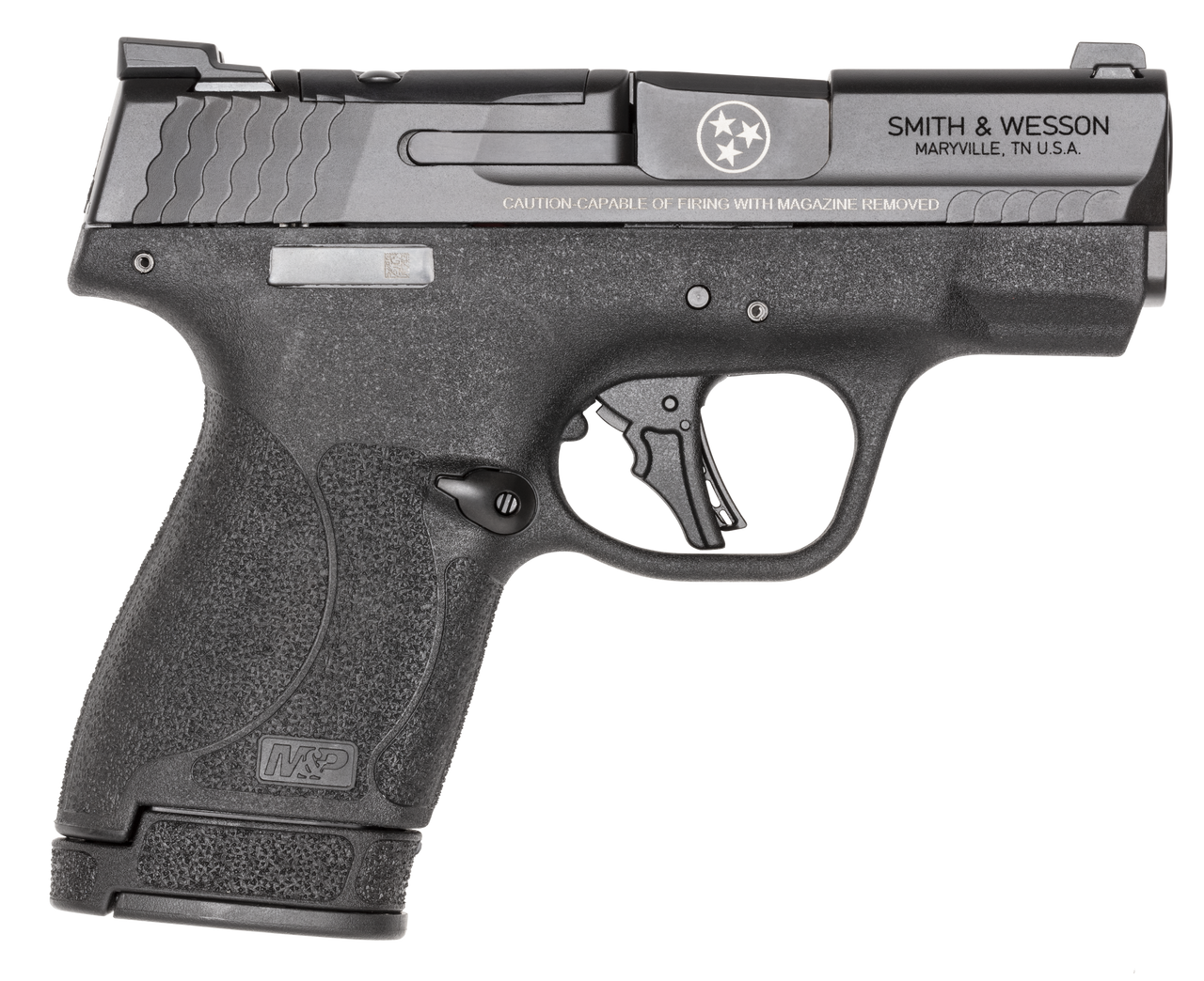 dSMITH & WESSON M&P 9 SHIELD PLUS M.S. 9MM 3.1" 1-10RD,1-13RD TN LOGO ENGRAVED