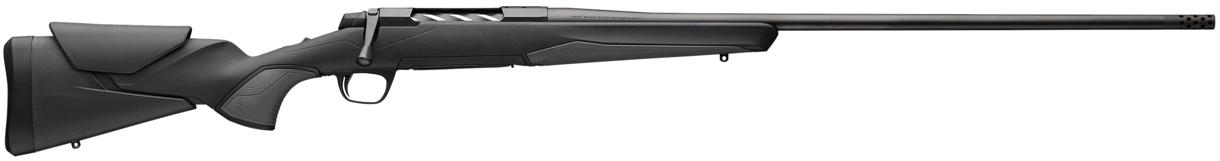 Browning 036031294 X-Bolt 2 Micro Full Size 6.5 PRC 3+1 22" Matte Blued Threaded Sporter Barrel, Matte Blued Drilled & Tapped Steel Receiver, Adjustable Vari-Tech Black Synthetic Stock
