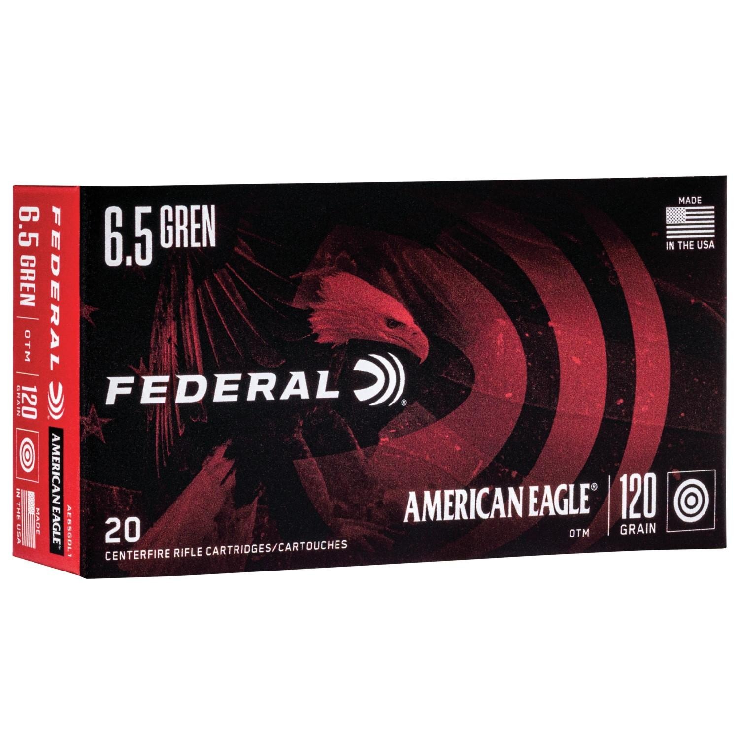 Federal American Eagle Rifle Ammunition 6.5 Grendel 123 gr OTM  2610 fps 20/ct