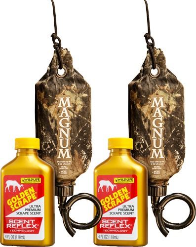 WRC DEER LURE GOLDEN SCRAPE/ SCRAPE DRIPPER COMBO 2PK