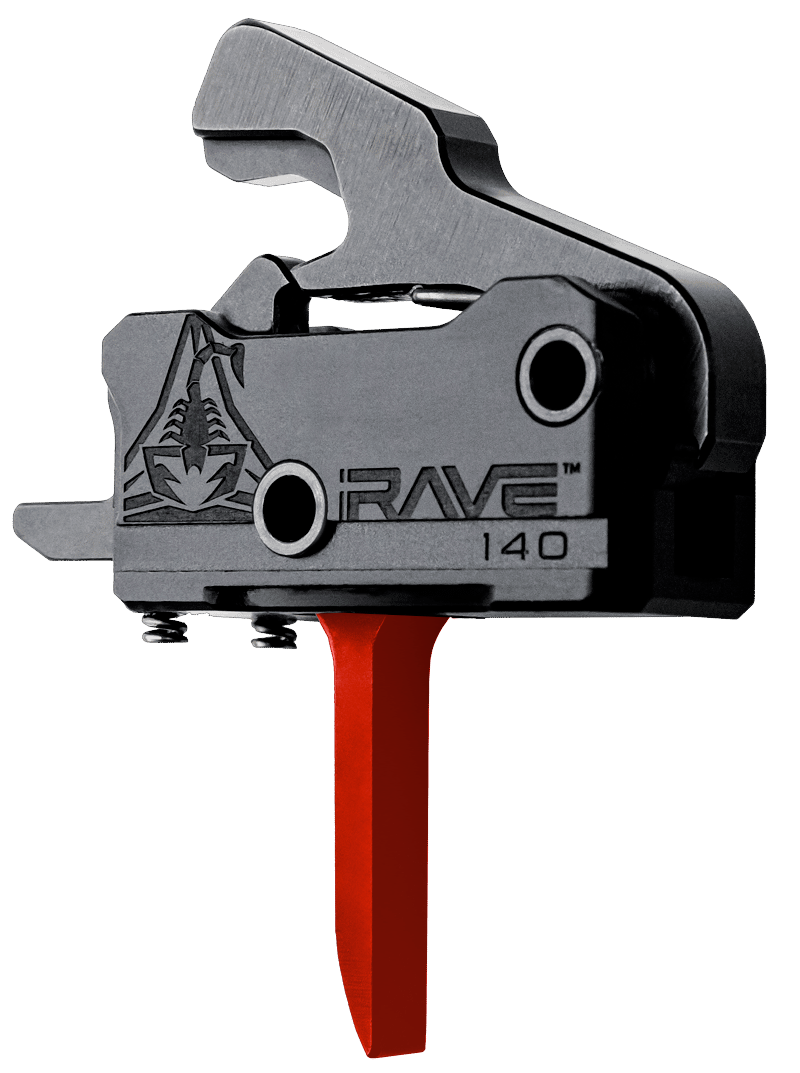 Rise Armament T017FRED RA-140 Super Sporting Black/Red Flat Fits AR-Platform