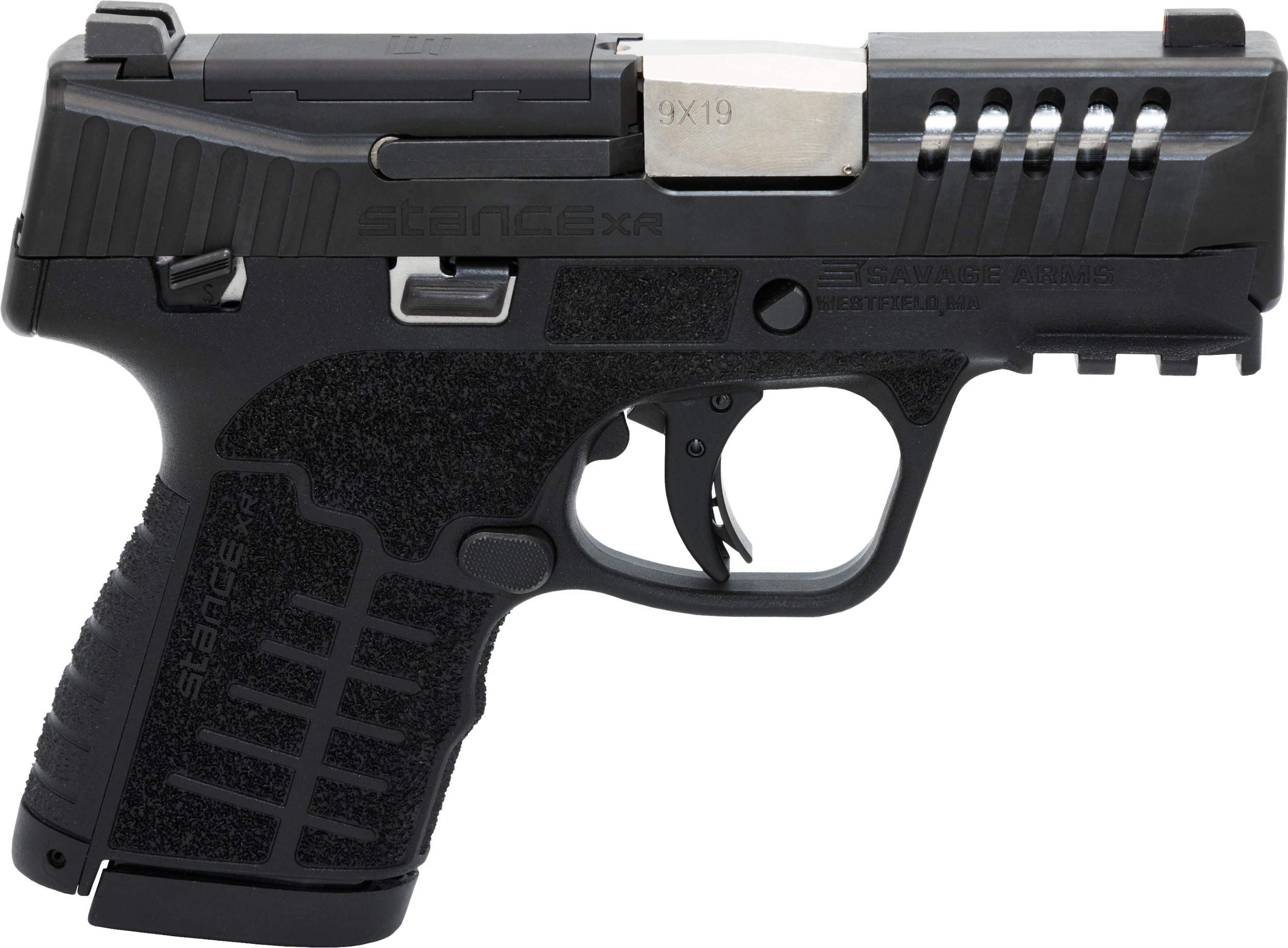 Savage Arms 67052 Stance XR 9mm 13+1 3.20" Natural Black Nitride Ported Stainless Steel Slide Black Glass Filled Nylon Grip Ambidextrous