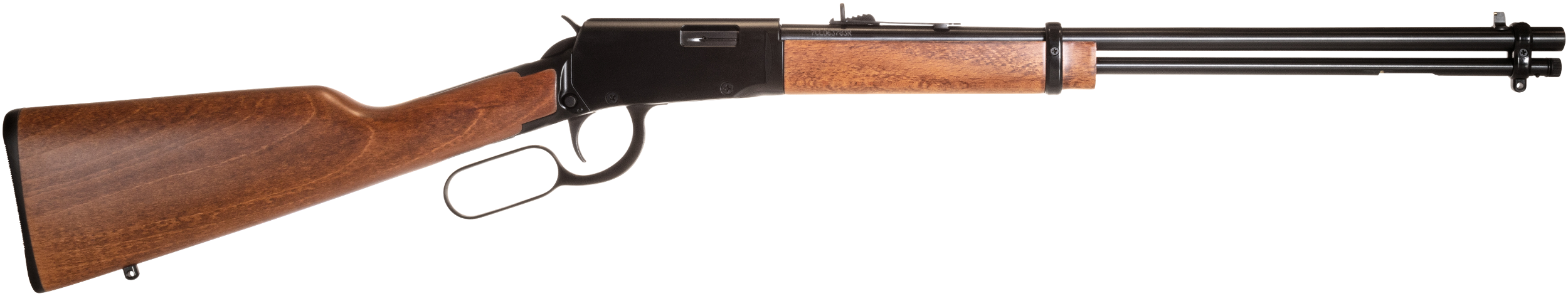Rossi RL22W201WD Rio Bravo Lever Action 22 WMR 12+1 20" Round Barrel, Polished Black Metal Finish, German Beechwood Stock