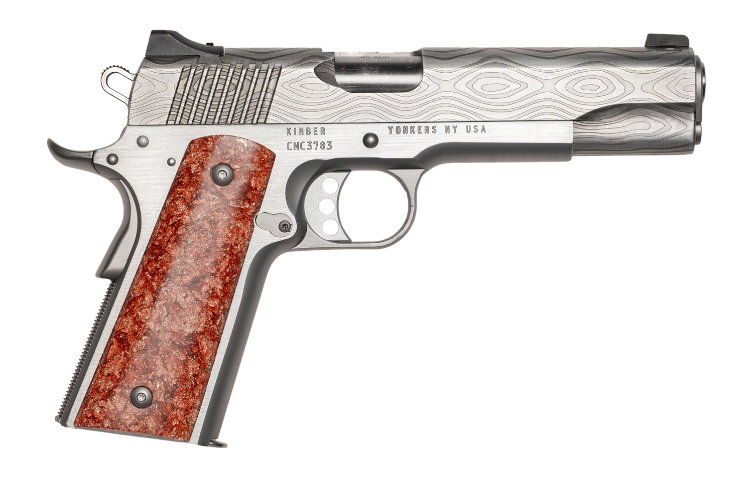 CNC Firearms CNCSIENNA45 Kimber 1911 Sienna Limited Edition 45 ACP 5" Stainless Stainless