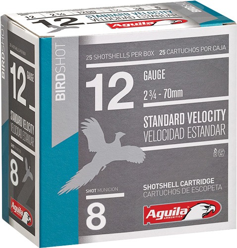 AGUILA SHOTSHELL 12GA 2.75" 1-1/8OZ #8 250RD CASE LOT