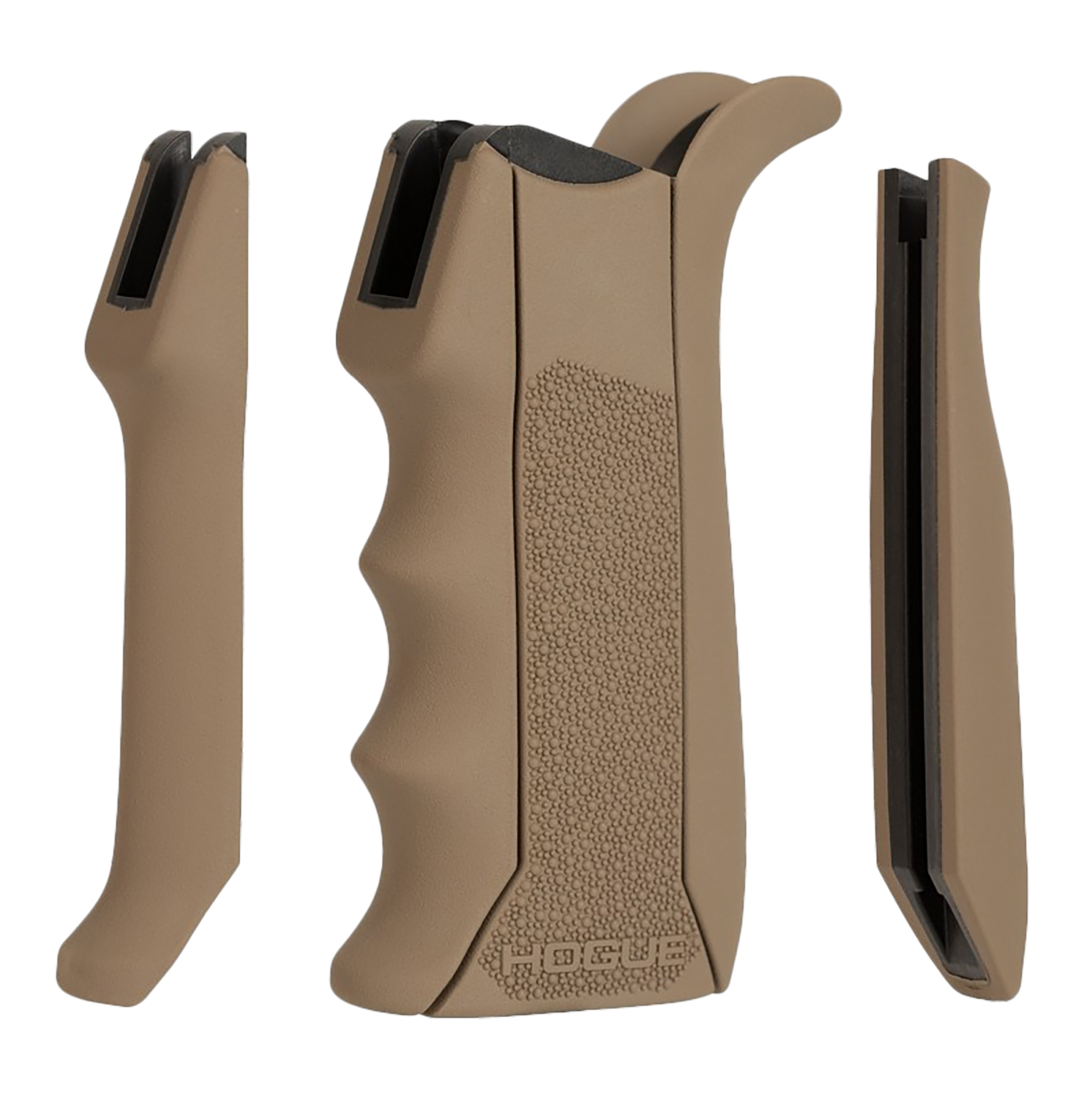 Hogue 13043 Modular Overmolded  Flat Dark Earth Rubber Pistol Grip with Finger Grooves Fits AR-15/M16