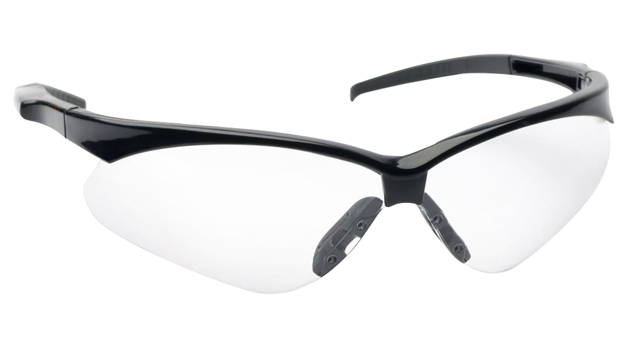 Walker's GWPSGLCLR Sport Glasses Crosshair Adult Clear Lens Polycarbonate Black Frame