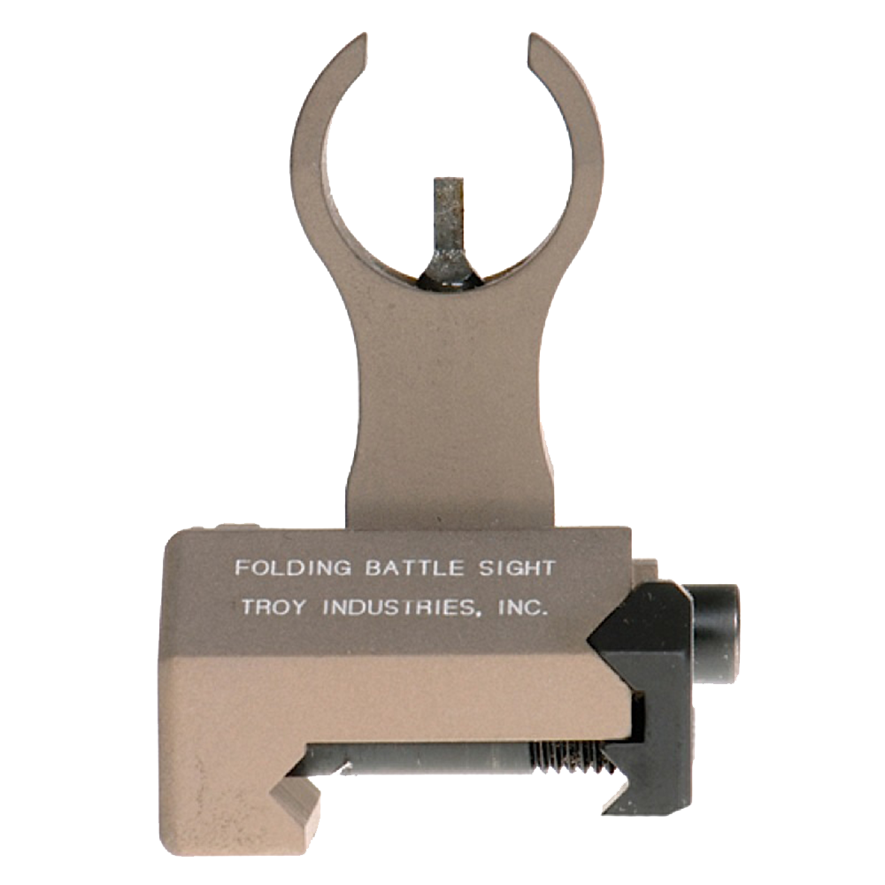 Troy Ind SSIGFBSFHFT00 Front Folding BattleSight HK  Flat Dark Earth Front Sight