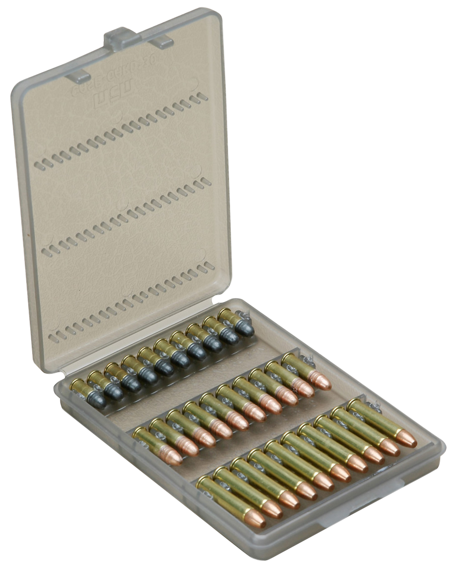 MTM Case-Gard W302241 Ammo-Wallet  22 LR/17 HM2 Clear Smoke Polypropylene 30rd