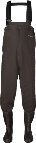 FROGG TOGGS MEN'S RANA PVC LUG CHEST WADER BROWN SIZE 10