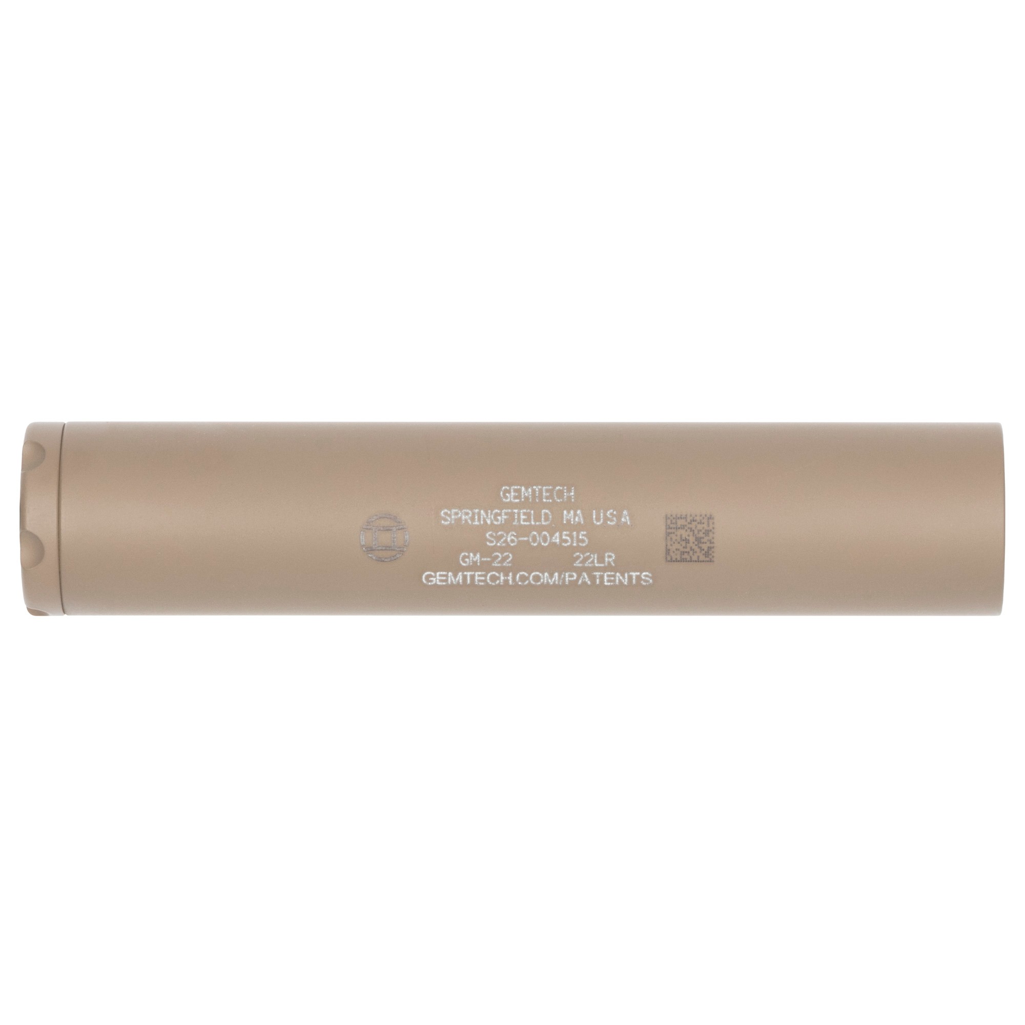 Gemtech GM-22 22 Cal Direct Thread FDE Suppressor