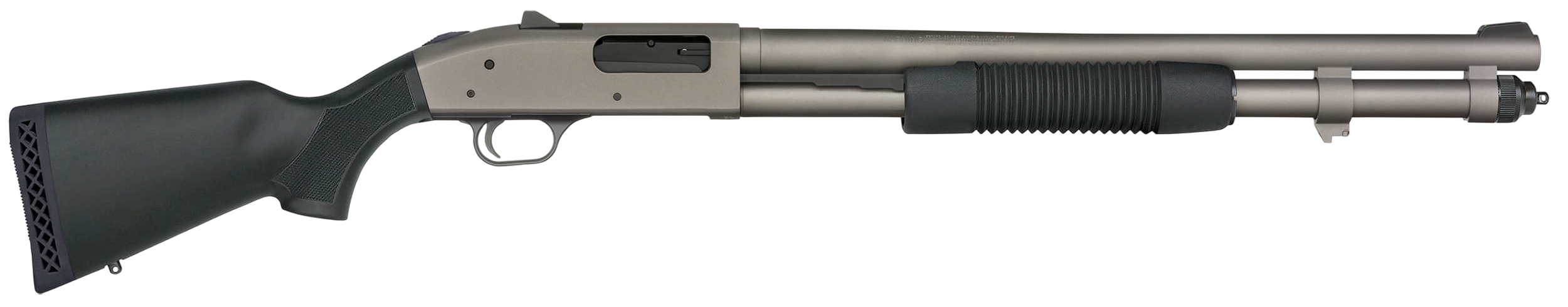 Mossberg 50796 590A1 NFA Pro 12 Gauge 3" 5+1 20" Tungsten Gray Cerakote Barrel & Drilled & Tapped Steel Receiver, Black Synthetic Stock