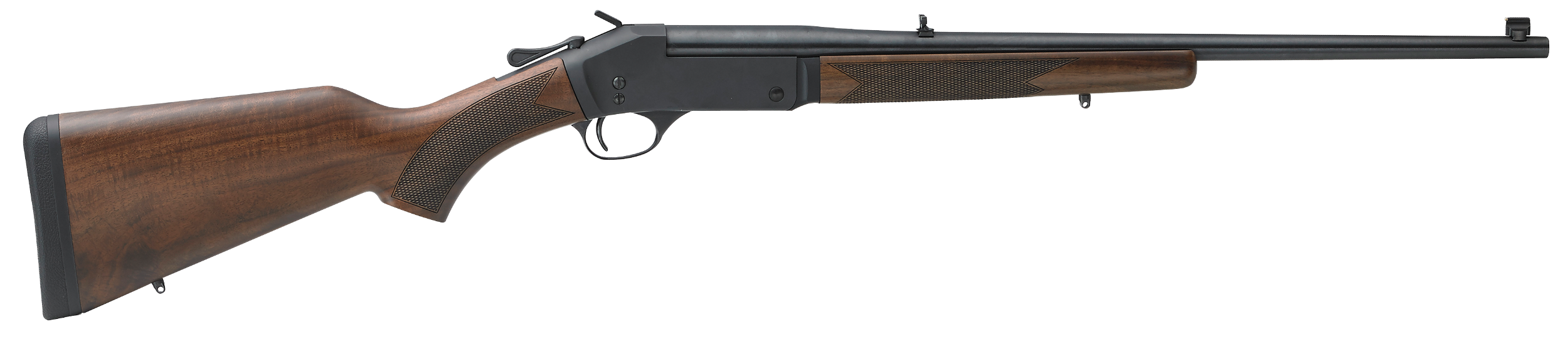 Henry H01544 Single Shot  44 Rem Mag Caliber with 1rd Capacity, 22" Barrel, Overall Blued Metal Finish & American Walnut Stock, Right Hand (Full Size)