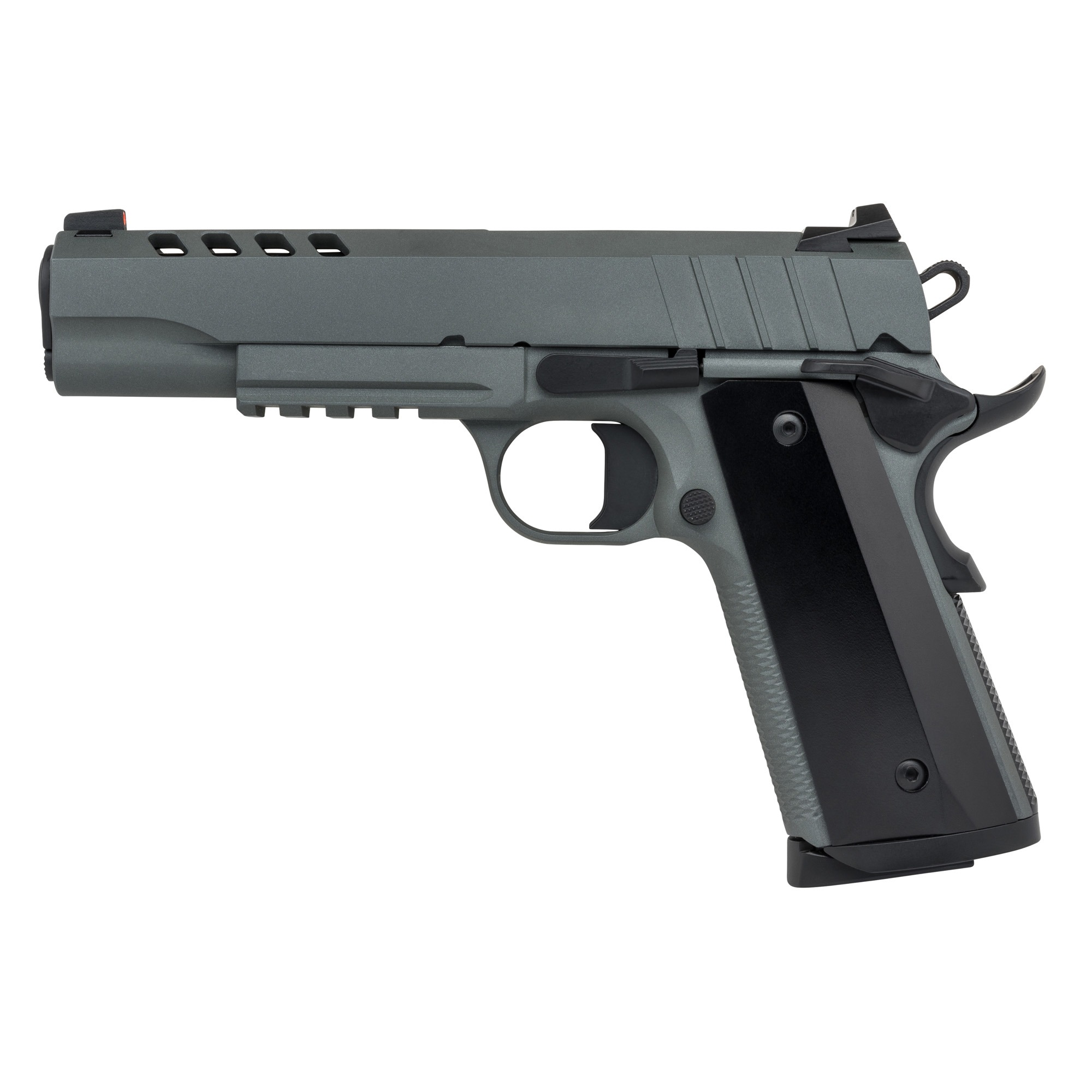 Tisas 1911 Night Stalker 9mm 5" 9rd Gray Pistol