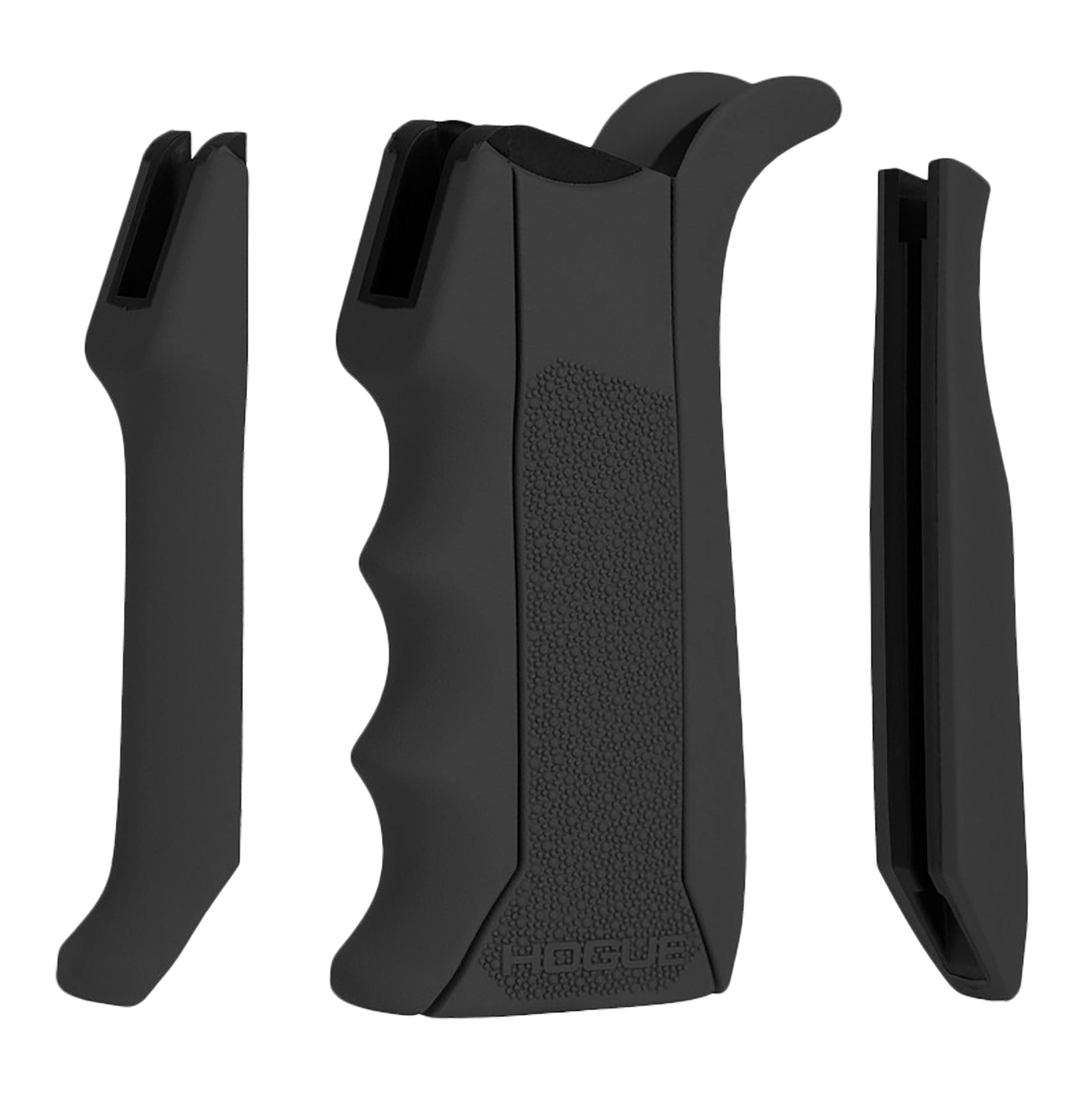 Hogue 13040 Modular Overmolded  Black Rubber Pistol Grip with Finger Grooves Fits AR-15/M16