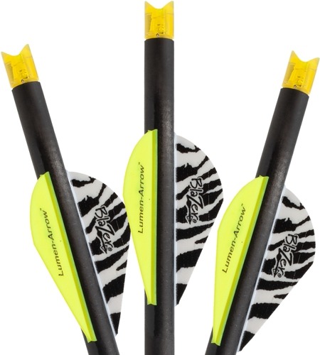LUMENOK XBOW ARROW 20" CARBON HD ORANGE CRESCENT NOCK 3PK