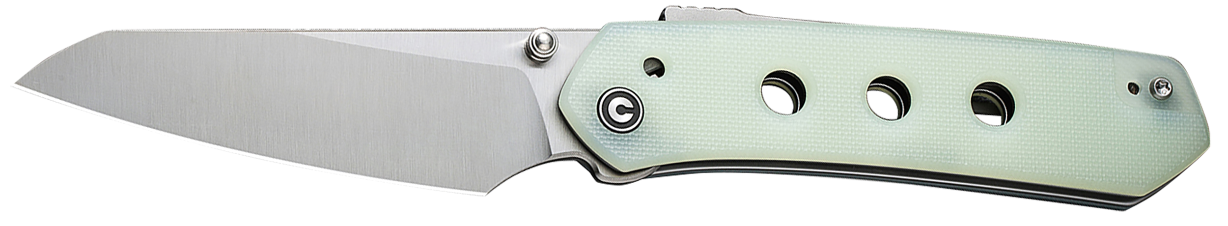 Civivi Knives C22036-2 Vision FG  3.54" Folding Tanto Plain Satin Nitro-V Steel Blade, Natural G10 Handle