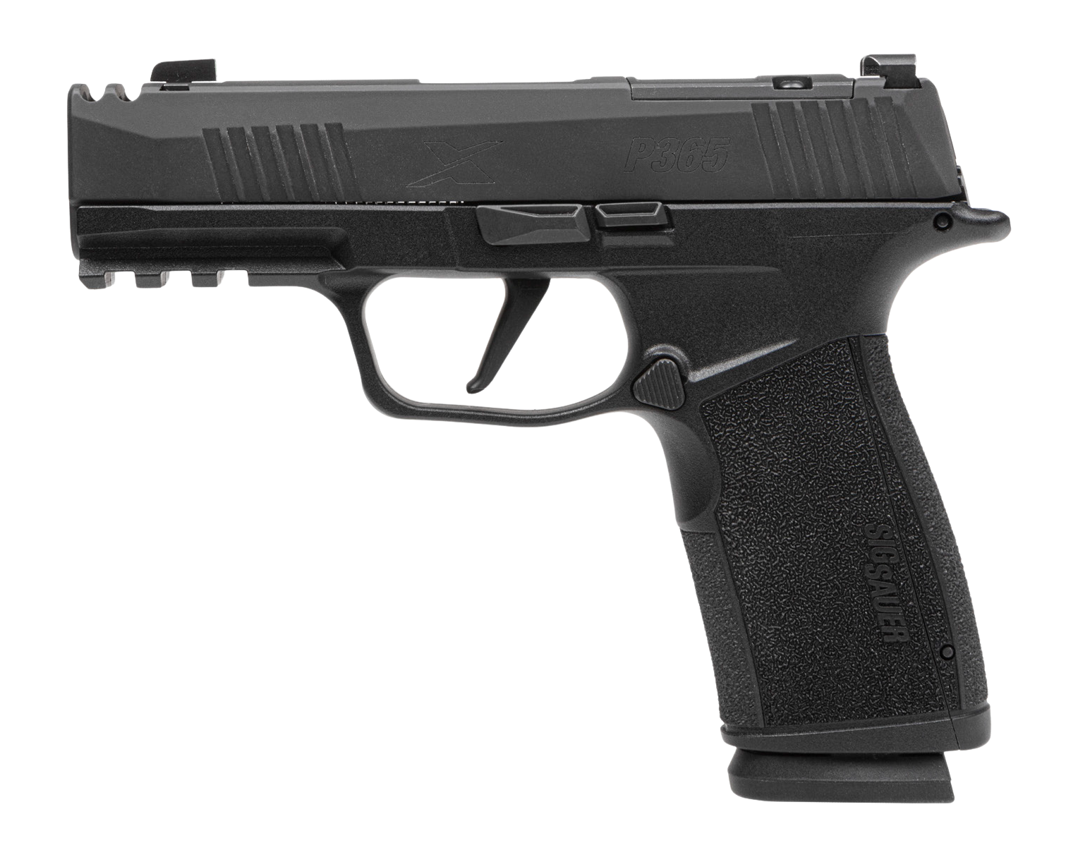 Sig Sauer 365XCA-9-COMP-MS-10 P365 XMacro COMP Compact 9mm Luger 10+1 3.10" Carbon Steel Barrel, Black Nitron Integrated Compensator/Optic Ready/Serrated Stainless Steel Slide & Stainless Steel Frame