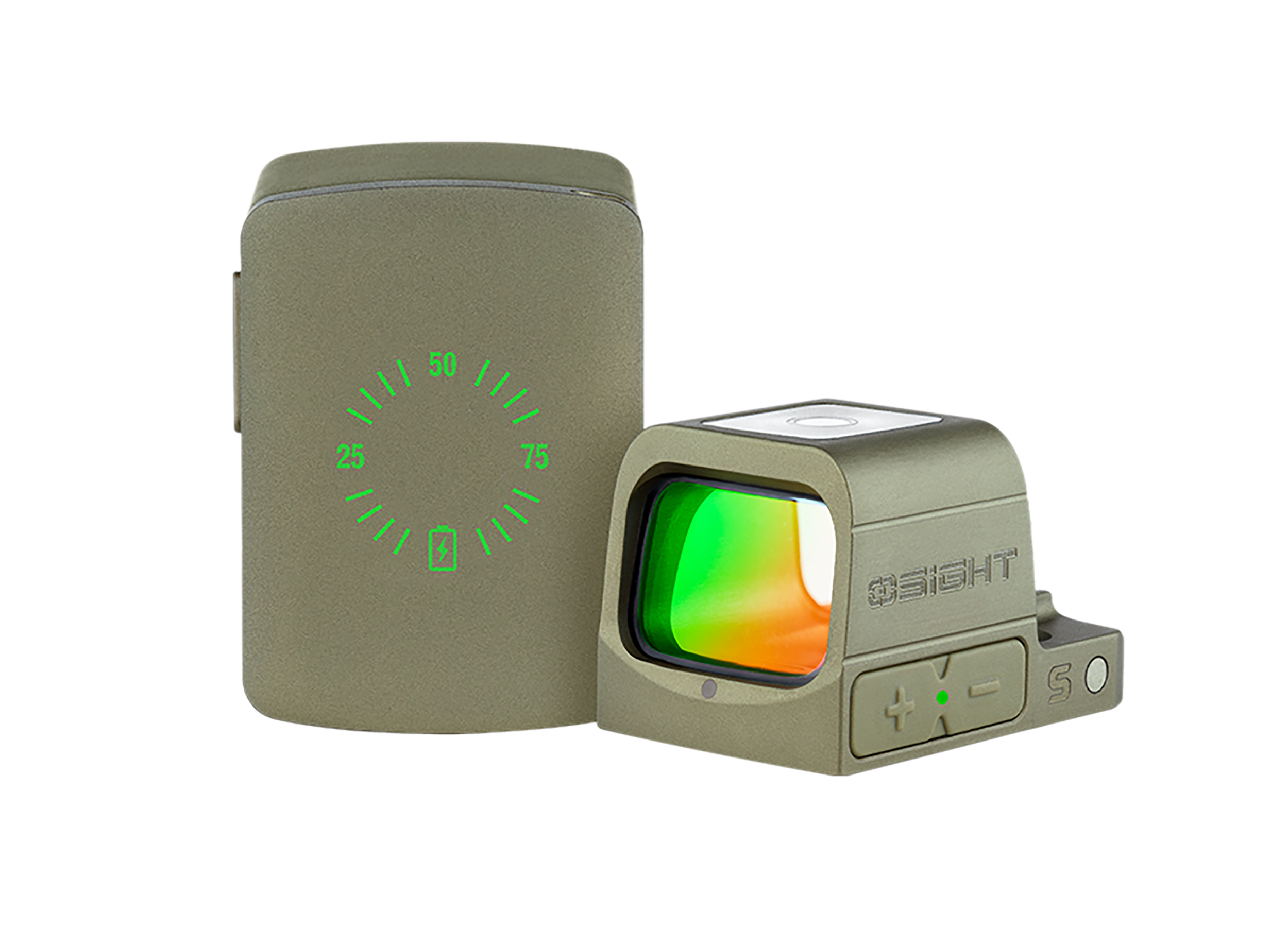 Olightstore Usa Inc OSIGHTOG Osight S Olive Drab Green 1x2 MOA Red Dot/32 MOA Circle Reticle