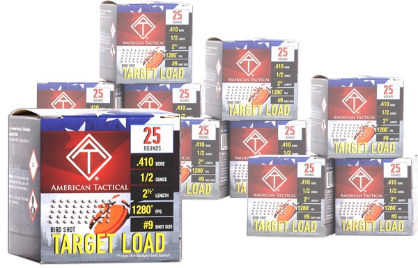 ATI TARGET LOAD 410 2.5" 1/2OZ #9 1280FPS 250RD CASE LOT*