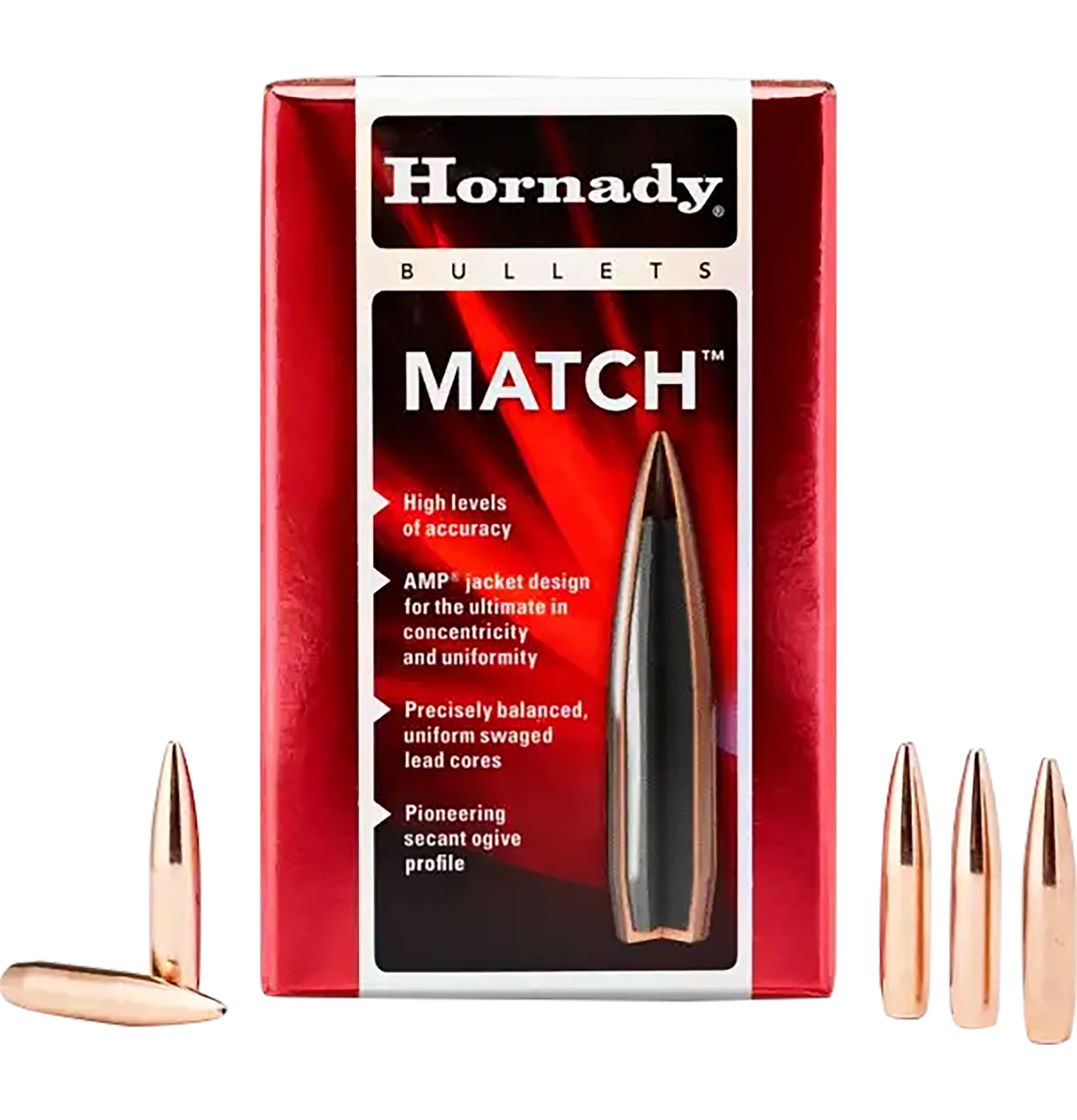 Hornady 30715 Match 30 Cal .308 178 gr Hollow Point Boat Tail Match 100 Per Box/ 15 Case