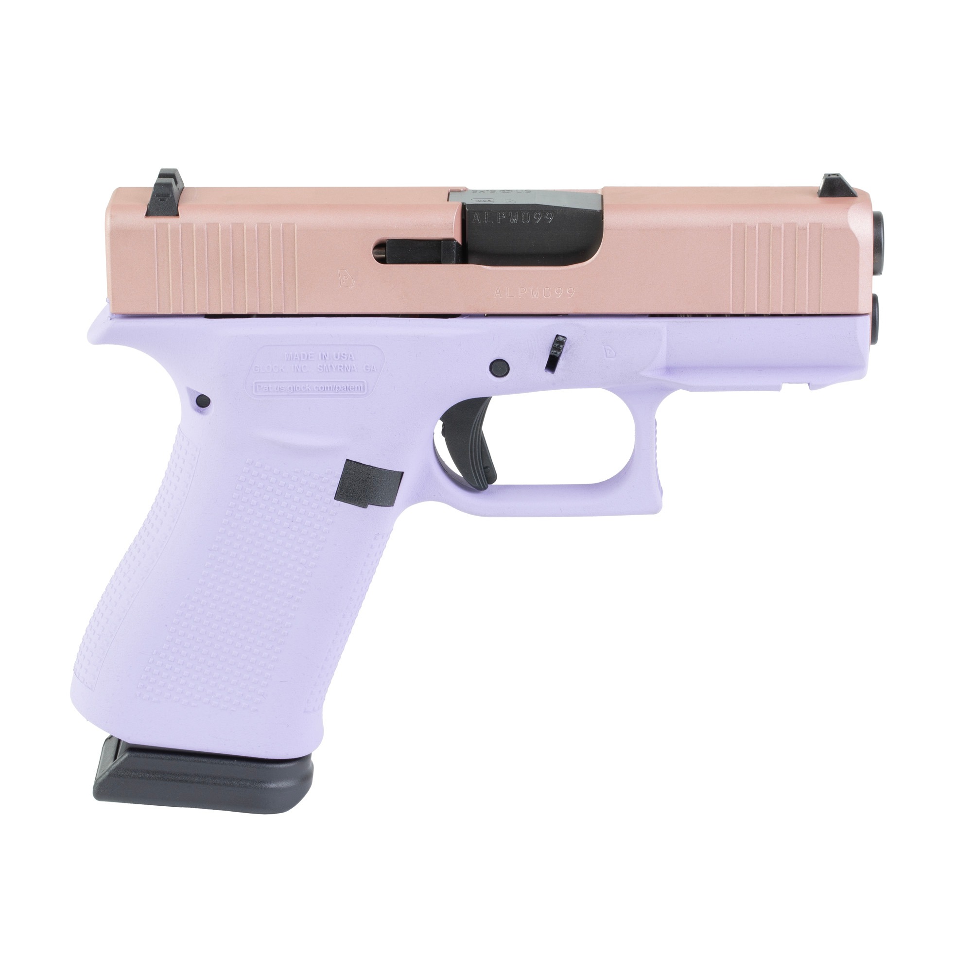 GLOCK 43X 9MM 15RD LAVENDER LUXE
