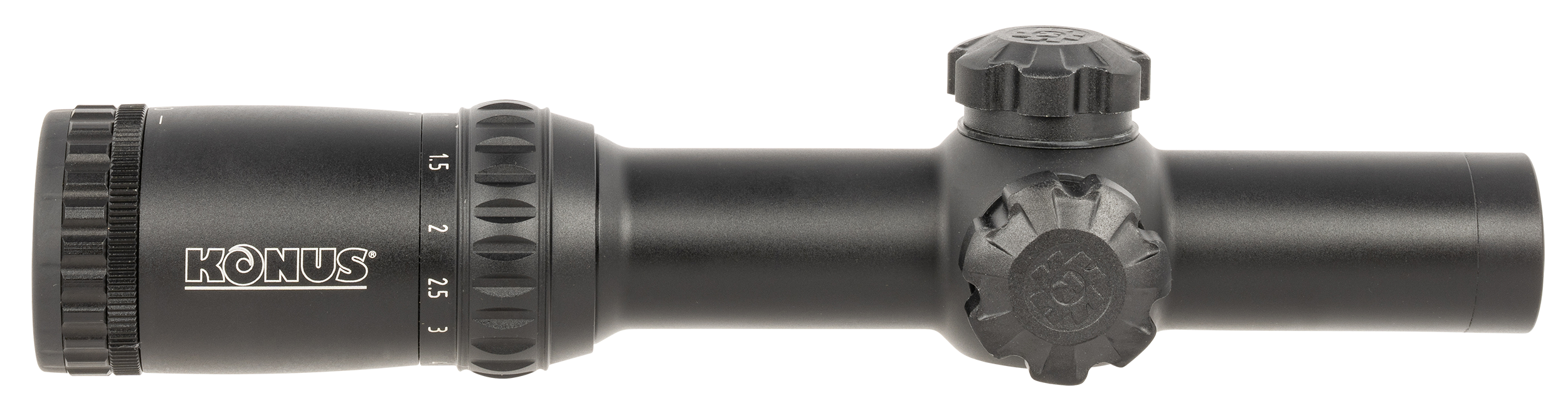 Konus 7182 KonusPro M-30 Matte Black 1-6x24mm Dual Illumination Engraved Circle Dot Reticle