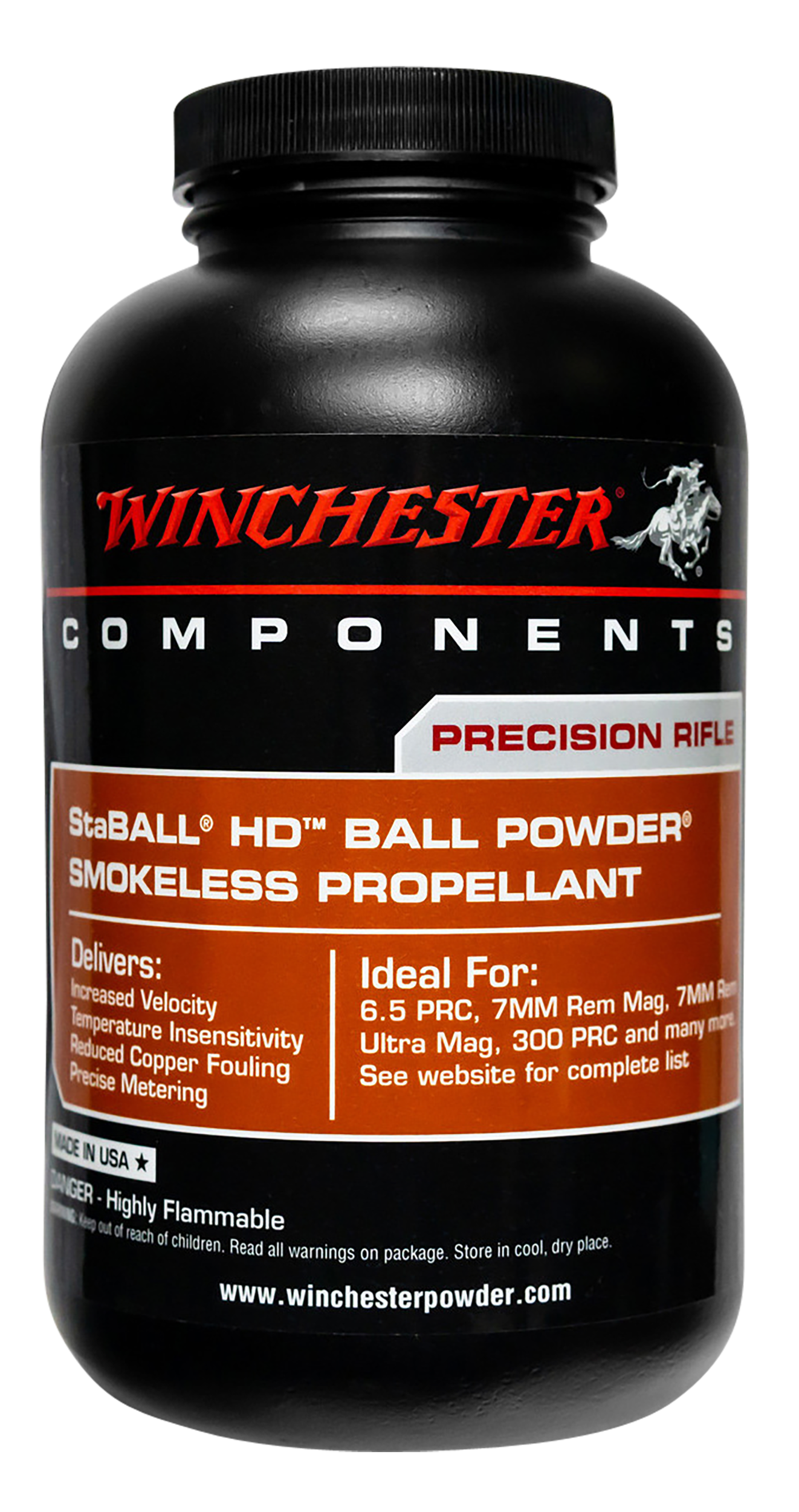Winchester Powder STABALLHD8 Staball HD Rifle Powder 8LB
