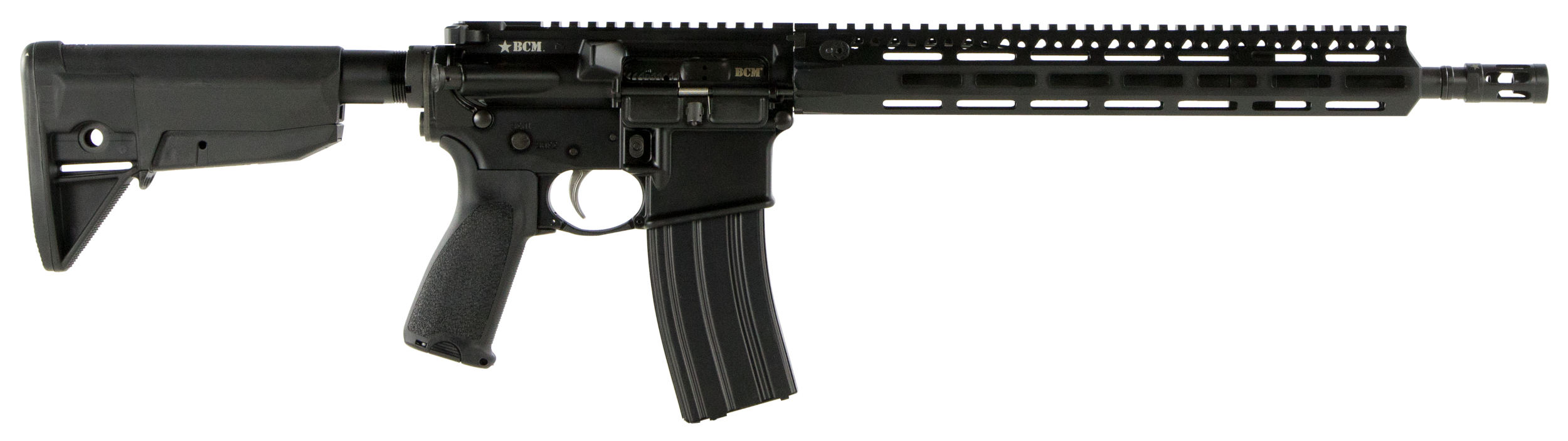 BCM 780750 RECCE-14 MCMR 223 Rem/5.56x45mm NATO 30+1 14.50" Steel Chrome Lined Barrel, Mod 3 Compensator, Anodized 7075-T6 Aluminum Receiver, Synthetic 6 Position Stock, Ambidextrous Safety
