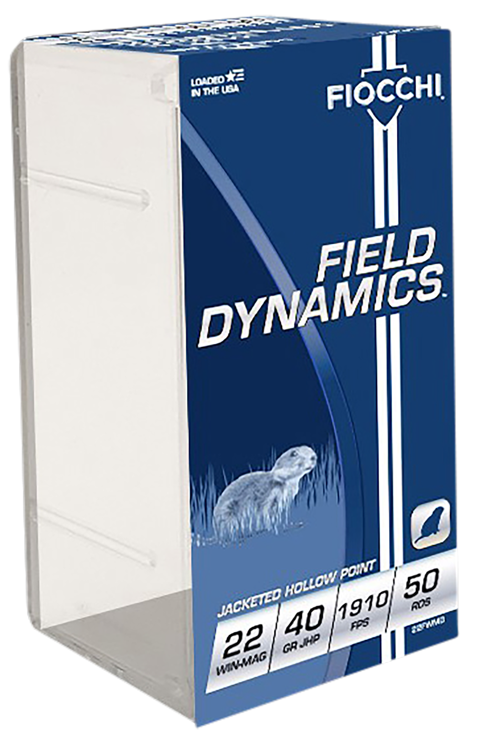 Fiocchi 22FWMB Field Dynamics Performance 22WMR 40gr Jacket Hollow Point 50 Per Box/40 Case