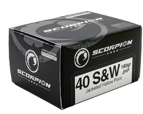 Scorpion 40 S&W 180gr JHP 20rd Box