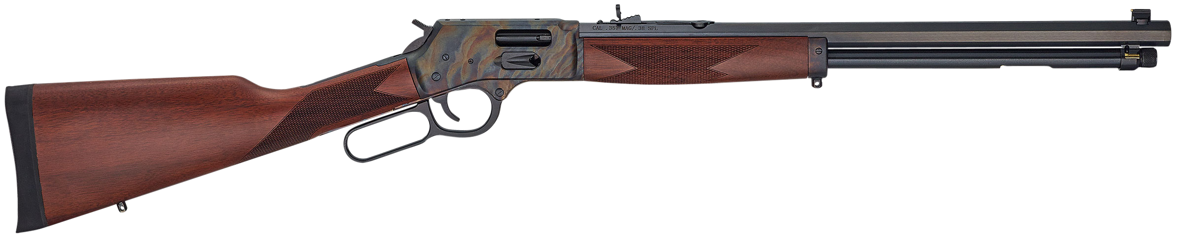 Henry H012GMCC Big Boy Side Gate Full Size 357 Mag 10+1 20" Blued Octagon Barrel, Color Case Hardened Steel Receiver, American Walnut Stock Right Hand
