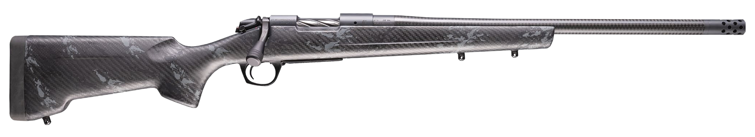 Bergara Rifles B14SM1209CF B-14 Cima CF 6.5 PRC 3+1 20" CURE Carbon Fiber Barrel, Sniper Gray Cerakote Receiver, RTM Sporter Carbon Fiber Stock