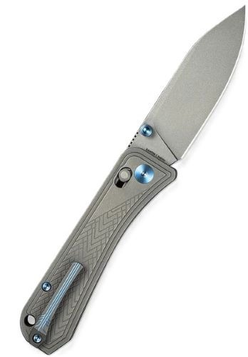 WE KNIFE BOUGIE BANTER 2.91" GRAY TITANIUM GRAY STONEWASH