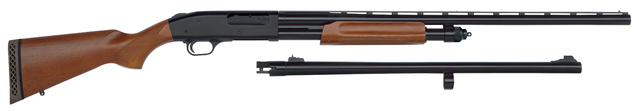 Mossberg 68224 835 Ulti-Mag Combo 12 Gauge 5+1 3.5" 28" Vent Rib/24" Slugster Barrel, Blued Steel Receiver, Dual Extractors, Fixed Wood Stock, Accu-Mag Chokes