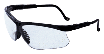 HOWARD LEIGHT GENESIS GLASSES BLACK FRAME/CLEAR LENS