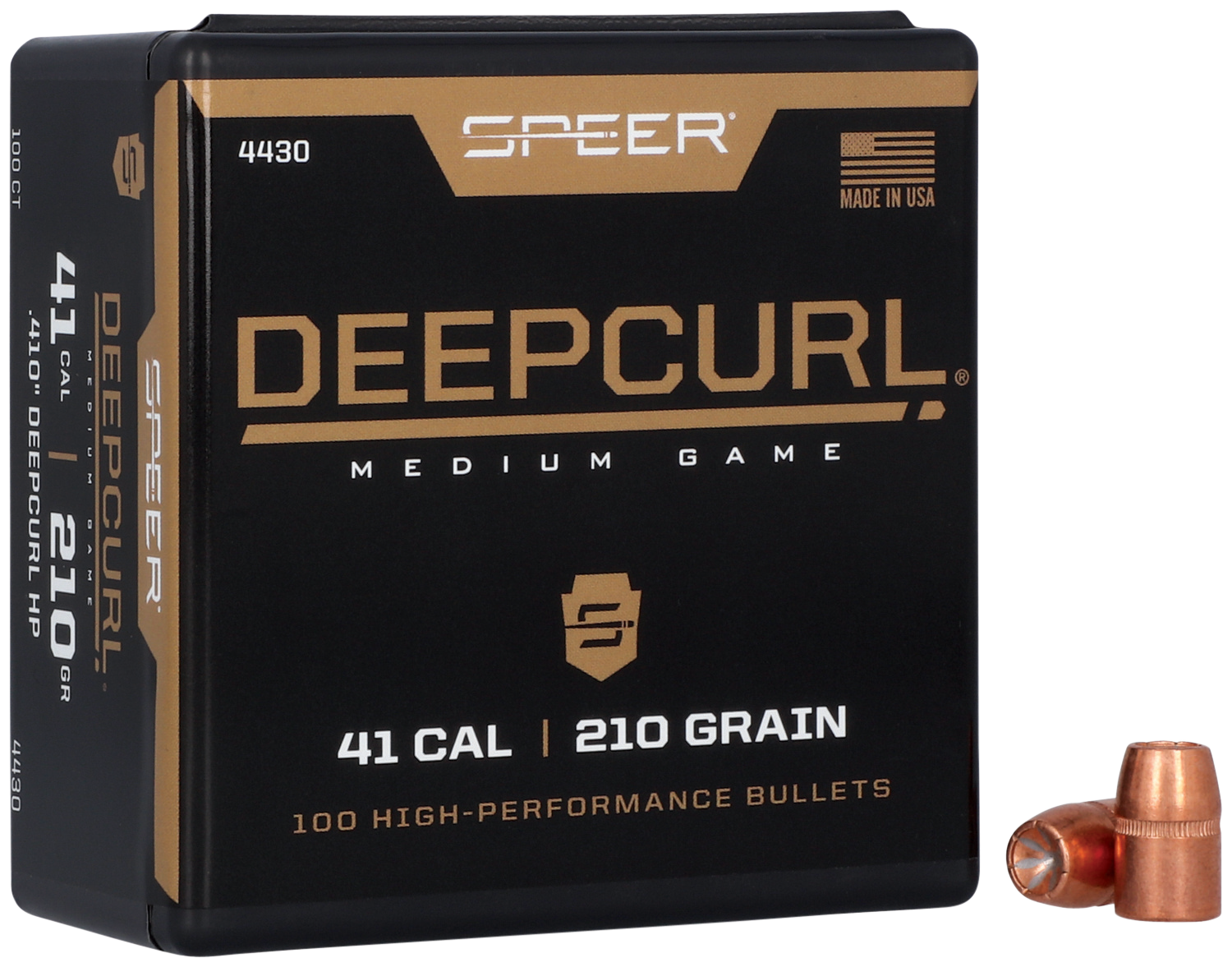 Speer 4430 DeepCurl 41Cal 210gr Hollow Point 100 Per Box/5 Case