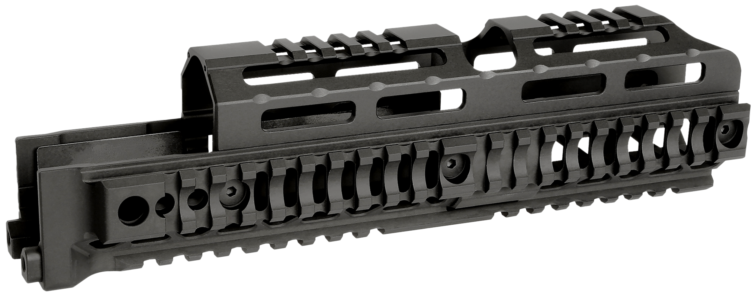 Midwest Industries MIAKALPHAQR10 AK Alpha Black 6061 Aluminum AK-47/AK-74 10.0" Long