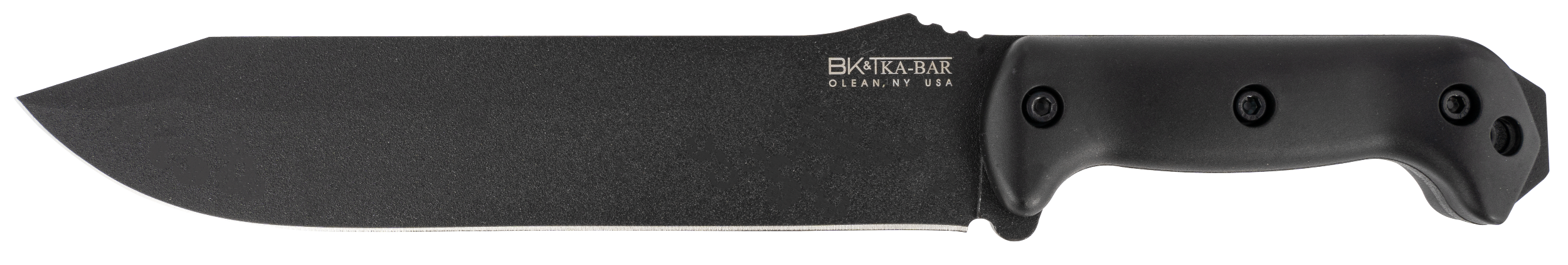 Ka-Bar BK9 Becker Combat Bowie 9.25" Fixed Clip Point Plain Black 1095 Cro-Van Blade, Black Ultramid Handle, Includes Sheath