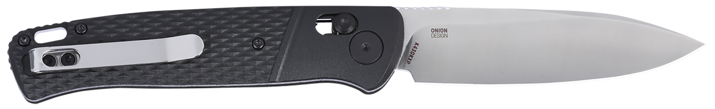 CRKT K430KXP Counterpart  EDC 3.38" Folding Drop Point Plain Satin 12C27 Sandvik SS Blade, Black GRN Handle