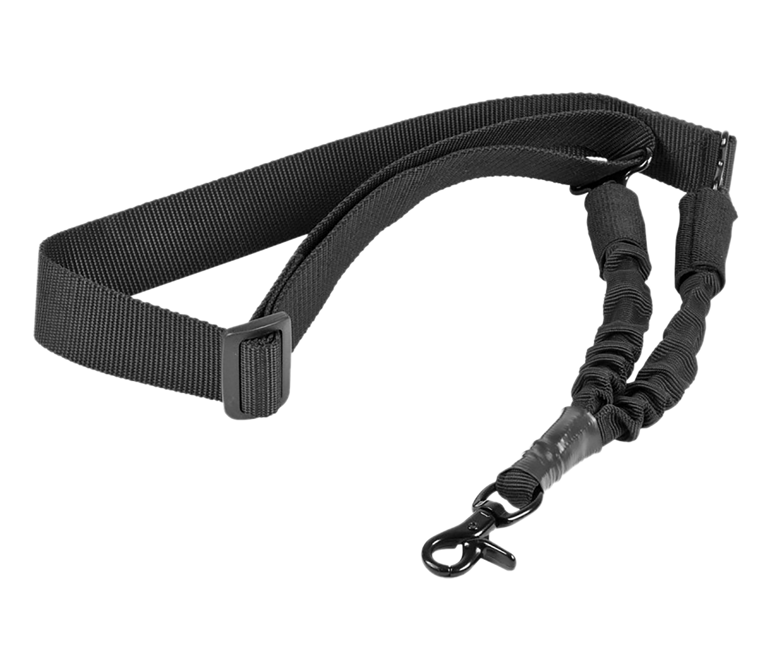NcStar AARS1P Single Point Sling  Black Nylon 44"-60" OAL Adjustable Bungee