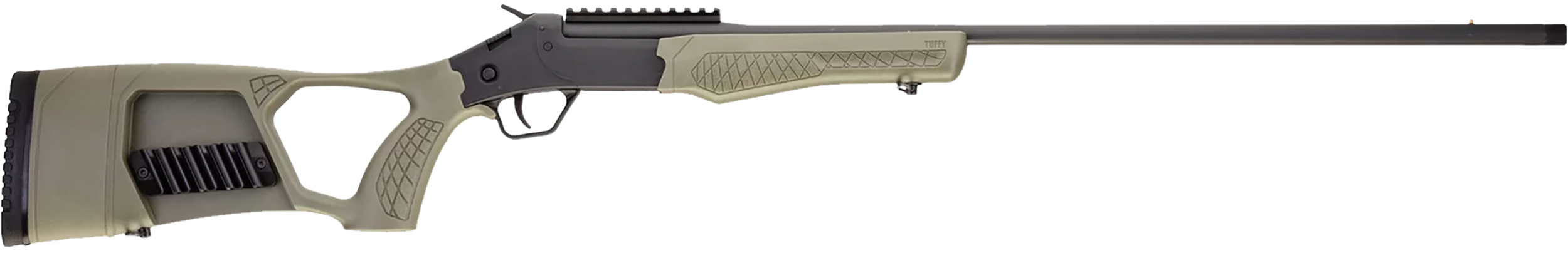 Rossi SSPTKY Tuffy Turkey 410 Gauge 1rd 3" 26" Alloy Steel Barrel & Receiver w/Matte Black Finish, Synthetic OD Green Fixed Thumbhole Stock w/Shell Holder  (Youth)