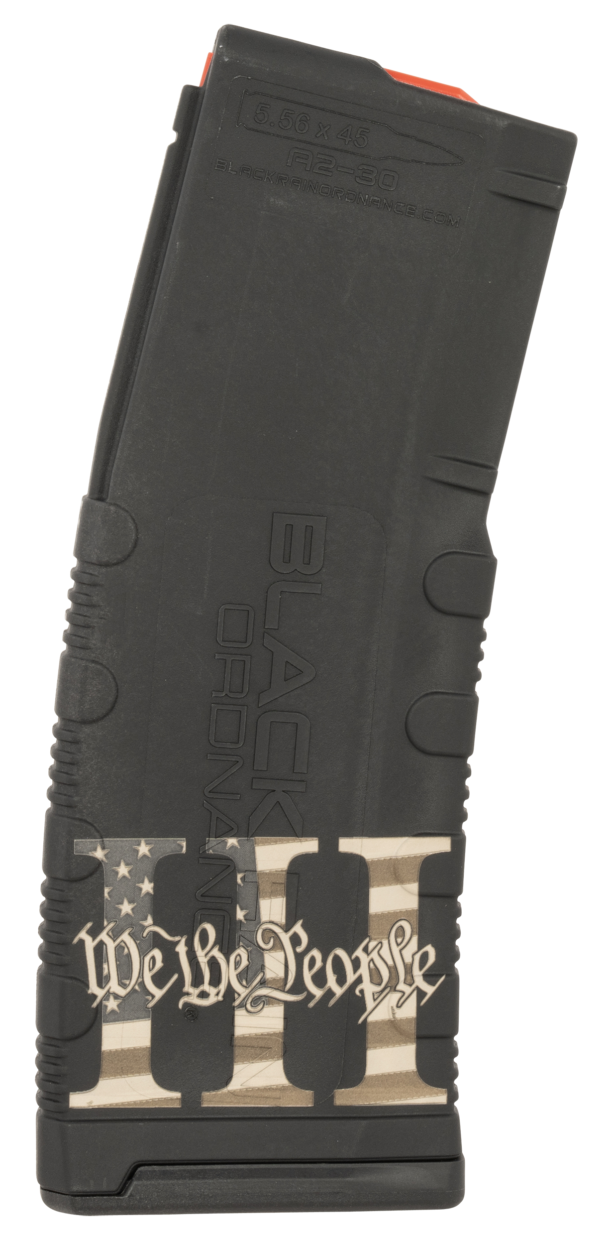 Black Rain Ordnance MAG303PERCENT Magazine  30rd 223 Rem/5.56 NATO We The People Engraving Fits AR-15 Platform