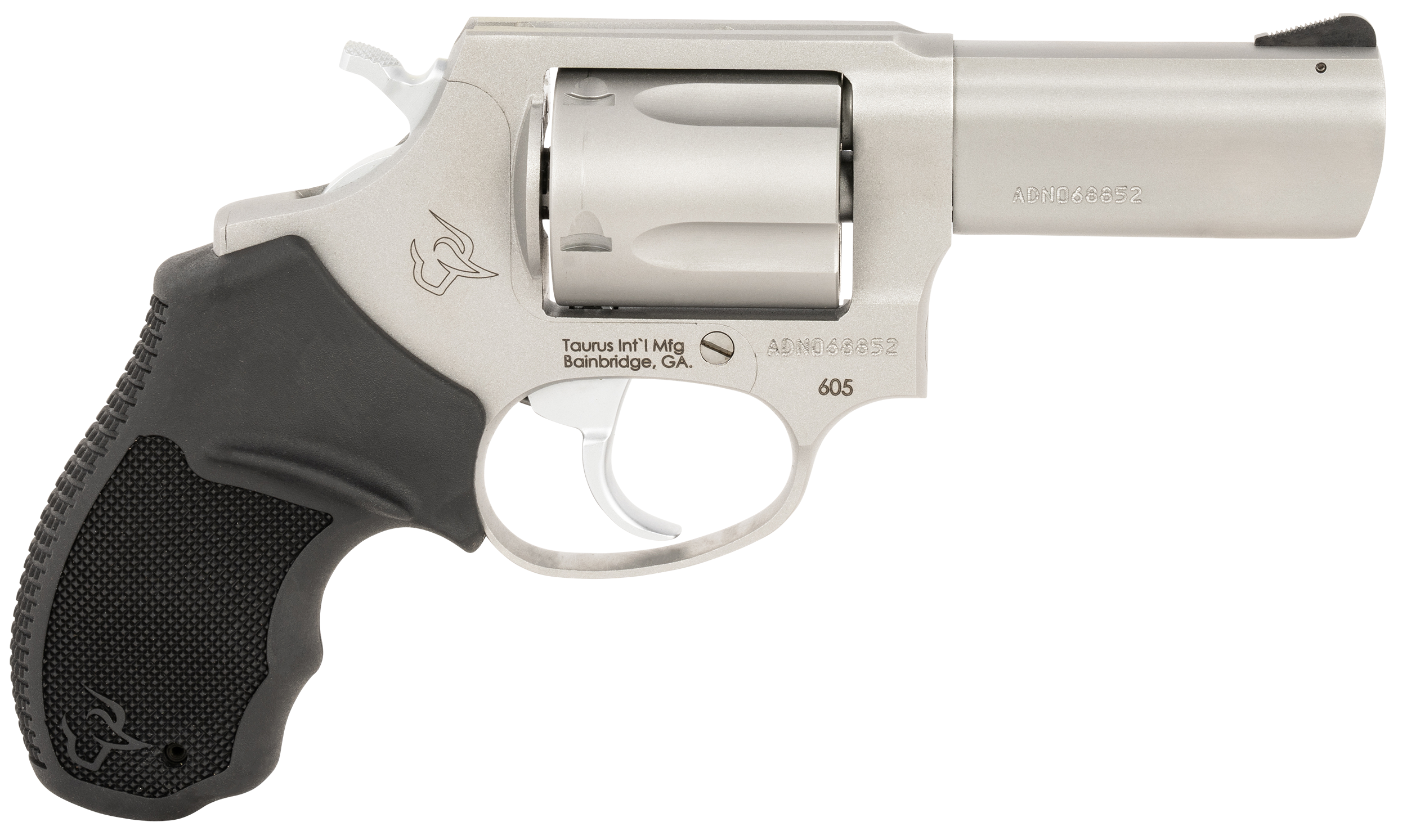 Taurus 2-605P39 605 T.O.R.O. Small Frame 38 Special +P/357 Mag 5 Shot 3" Stainless Steel Barrel, Frame & Cylinder, Black Rubber Grip, Transfer Bar Safety, Optic Mount For Micro Red Dot